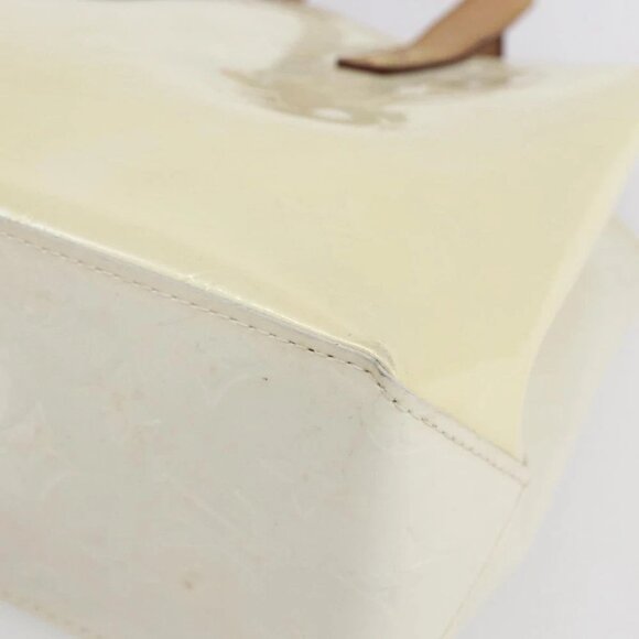 LOUIS VUITTON Monogram Vernis Reade PM Hand Bag Perle - Picture 10 of 15